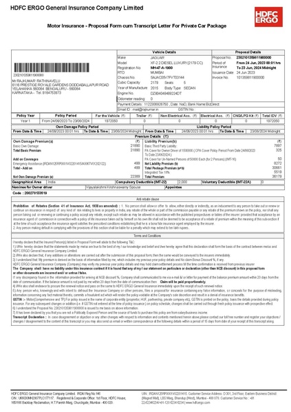File:HDFCERGO JAGUAR 24JUNE2023-24JUN2024.pdf